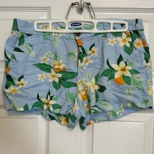 Old Navy Women's linen Floral Shorts